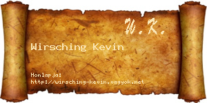 Wirsching Kevin névjegykártya
